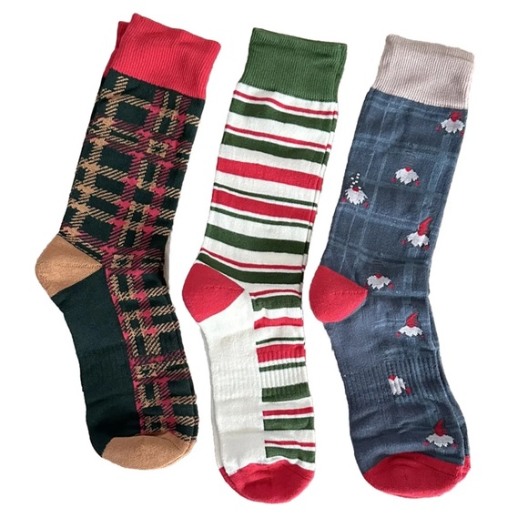 3-Pair Pact Mens  premium Holiday Crew Socks￼￼ - Picture 2 of 2